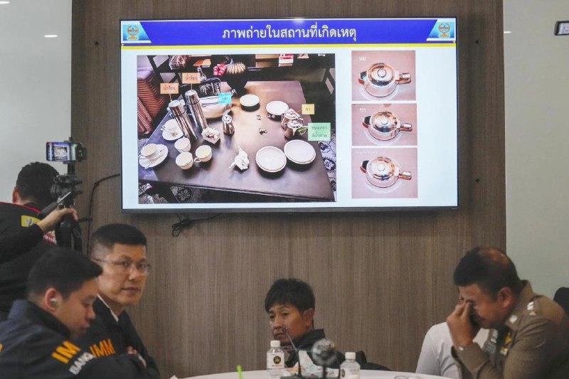 泰国警方17日通报，血检结果显示，曼谷酒店6名死者的血液中含有氰化物，CAT扫描显示没有钝器伤痕