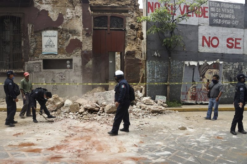 墨西哥南部瓦哈卡州瓦图尔科附近发生的地震已造成至少5人死亡