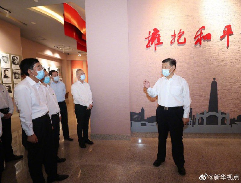 22日下午，正在吉林省考察调研的习近平总书记参观了四平战役纪念馆