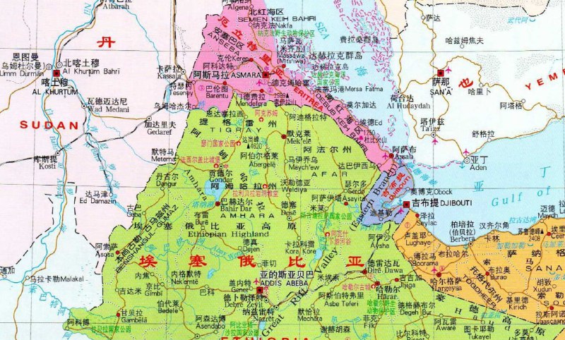 据路透社报道，有至少三枚导弹从埃塞俄比亚境内发射向其邻国厄立特里亚