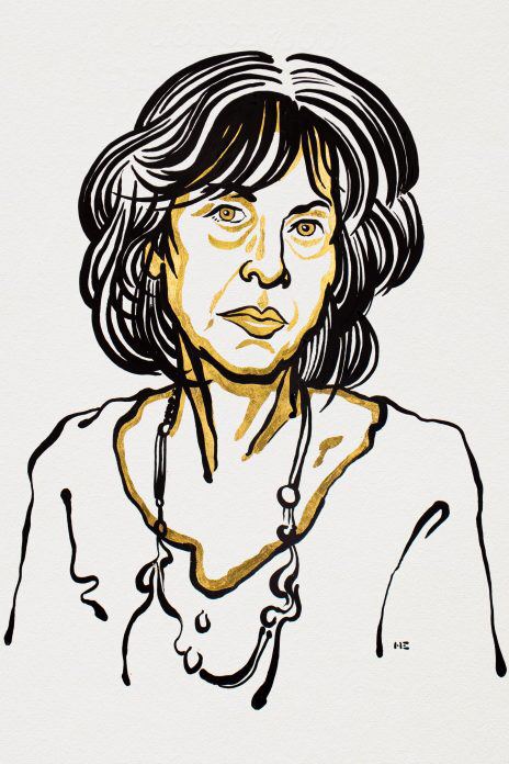 2020年诺贝尔文学奖由美国诗人路易丝·格吕克（Louise Glück）获得，“因为她无可置疑的具有朴素美的诗意声音，让个体的存在变得普世化（for her unmistakable poetic voice that with austere beauty makes individual existence universal）