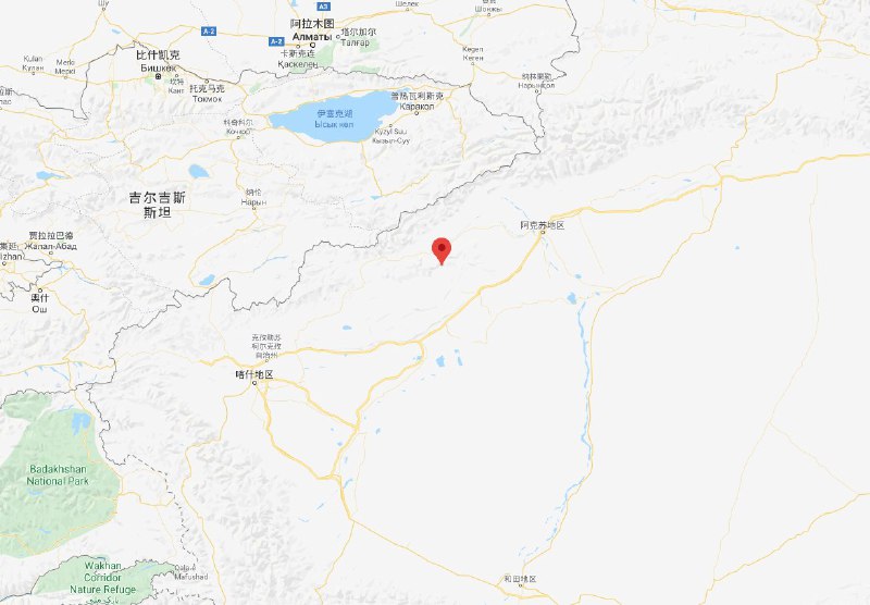 中国地震台网测定，5月9日23时35分许在新疆阿克苏地区（图示位置）发生5.2级地震，震源深度15千米