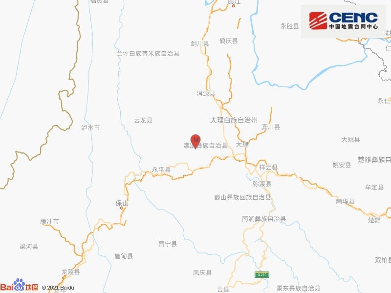 截至21日23时29分发稿，云南大理州漾濞县在不到两小时之间接连发生17场有感地震，最强的一场有6.4级，另有3起5级及以上地震，且新地震还在不断发生