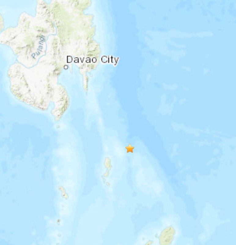 美国地质勘探局测定，北京时间下午8时23分05秒，菲律宾Pondaguitan东南210公里处（5.007°N 127.517°E）发生里氏7.0级地震，震源深度95.8千米