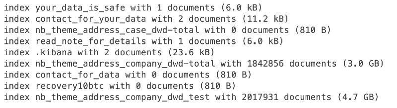 有信安咨询商受访介绍，上海公安所泄数据库的Kibana操作面板一直暴露在公网地址且未设密码