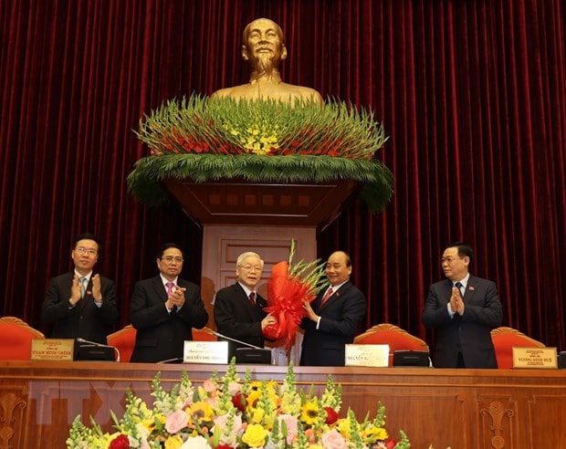 越南共产党第十三届中央委员会2021年1月31日召开第一次全体会议