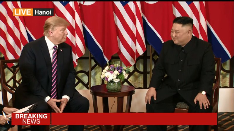 #更新 #国际 #美朝 特朗普告诉记者，自己和金正恩关系很好，此次峰会可能比去年的峰会更加成功